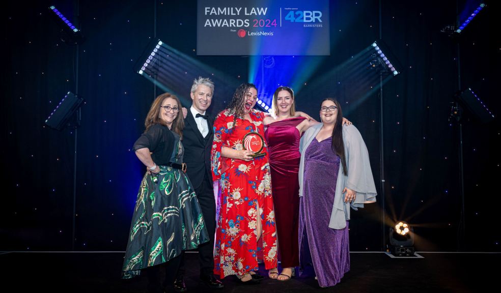 Collecting the Legal Support Team Award