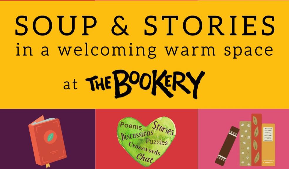 Soup & Stories in a welcoming warm space at The Bookery, Crediton