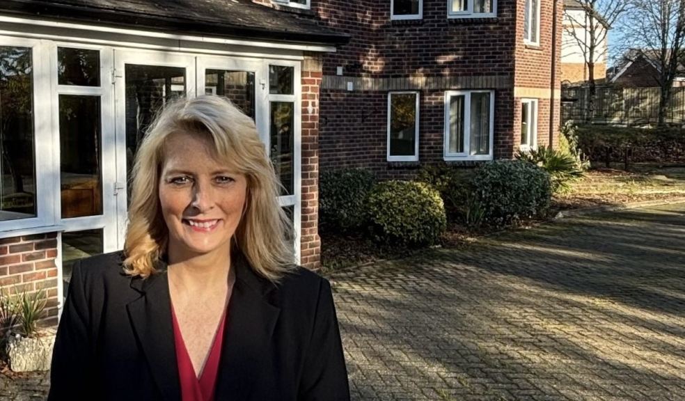 Manager Suzanne Evans outside Camelot Cares Deer Park Nursing Home