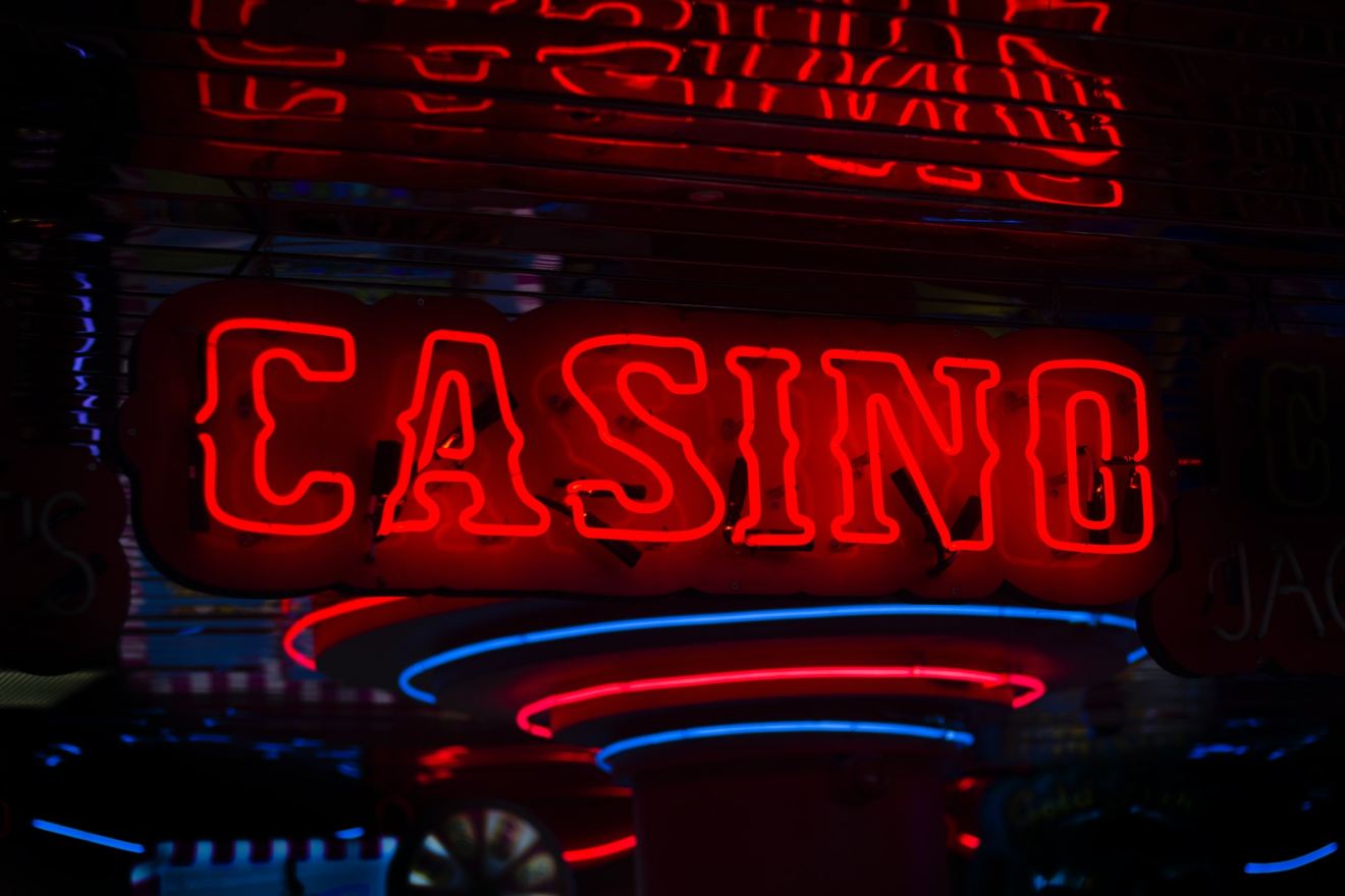 red casino neon sign