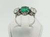 Emerald and diamond ring