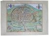 Antique map of Exeter