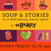 Soup & Stories in a welcoming warm space at The Bookery, Crediton